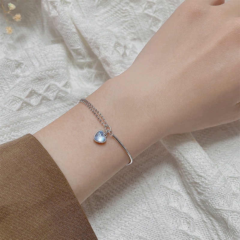 Double Bracelet Moonstone Women's Bracelet