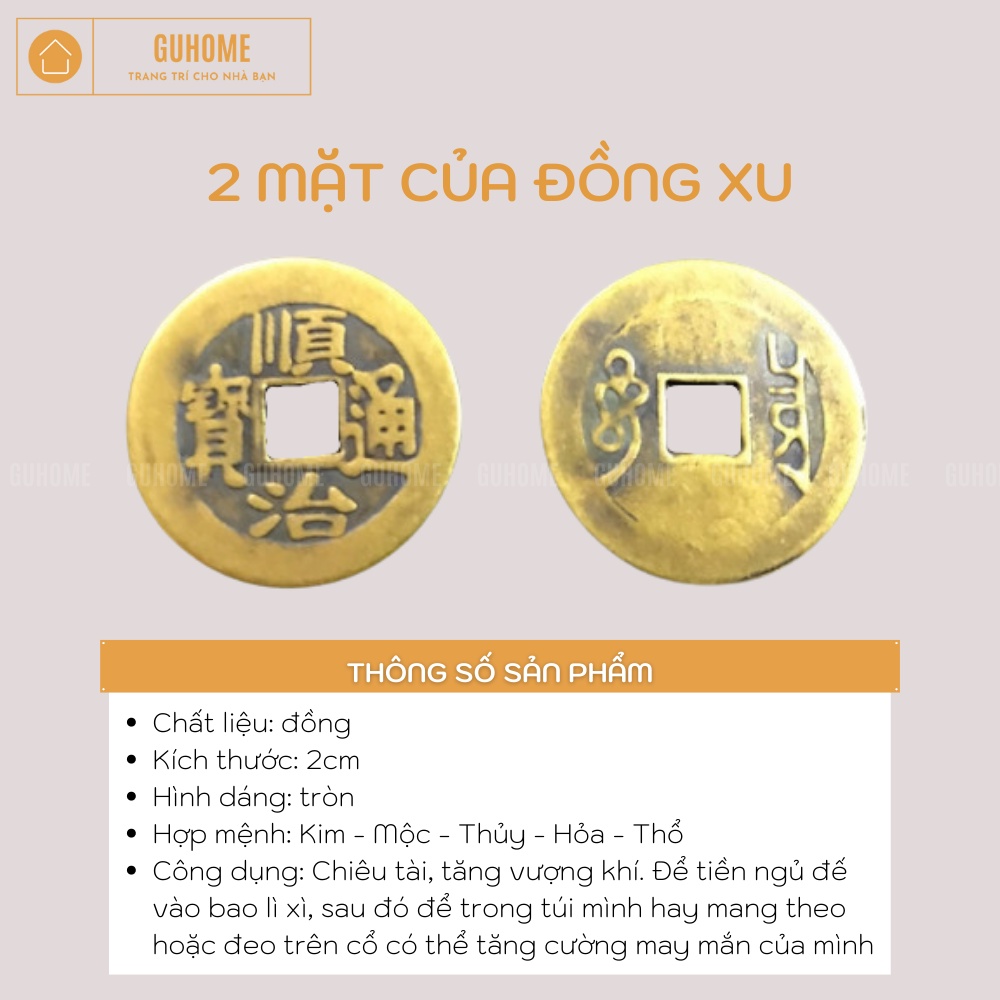 Đồng tiền xu âm dương chiêu tài