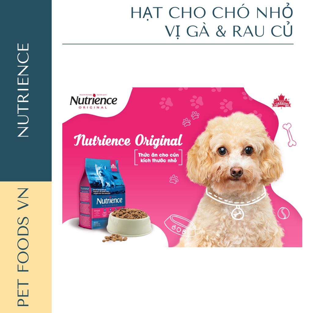 Hạt cho chó cỡ nhỏ NUTRIENCE Original Small Breed 500g vị Gà