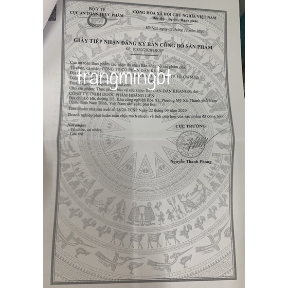 Bổ Gan Dân Khang - Hỗ trợ giải độc gan, giúp tăng cường chức năng gan ( Hộp 30viên )