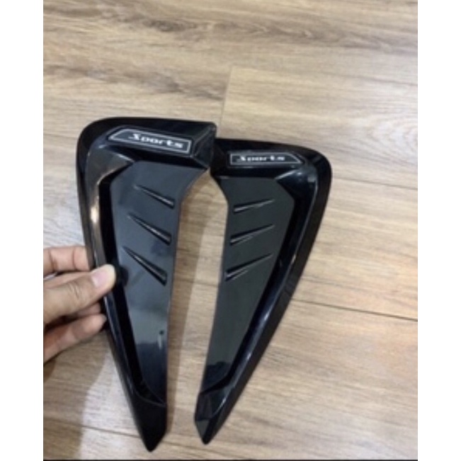 Bộ 2 mang cá Sport giả hốc gió trang trí thể thao dán sườn xe