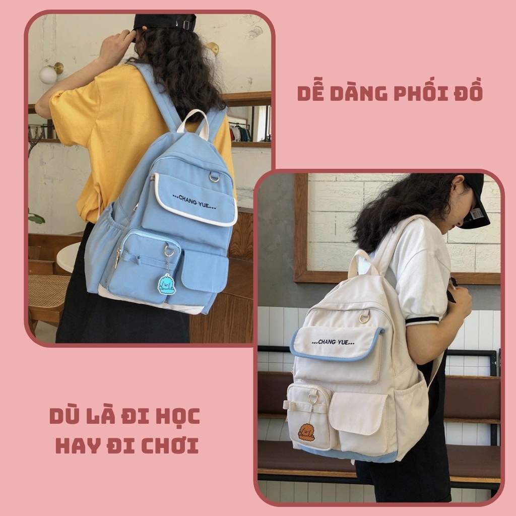 Balo nữ đi học chống nước thời trang ULZZANG cao cấp giá rẻ Duyên Balo MS06