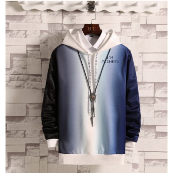 Áo hoodie tay dài màu gradient thời trang kiểu mới cho nam | BigBuy360 - bigbuy360.vn