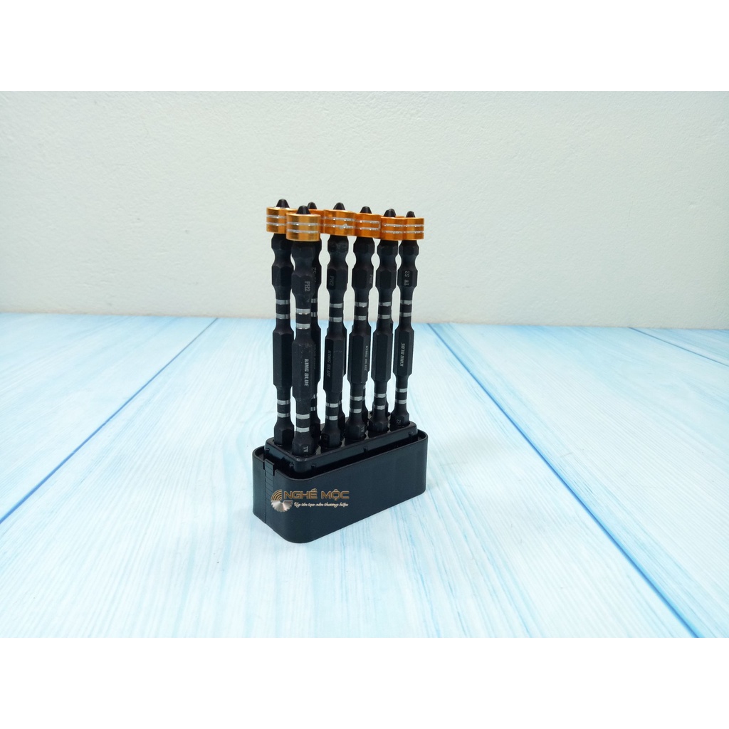 Mũi bắt vít dài nam châm 2 đầu KingBlue PH2 Thép S2 chính hãng