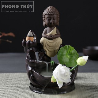 Thác Khói Trầm Hương Phật Tọa Đài Sen