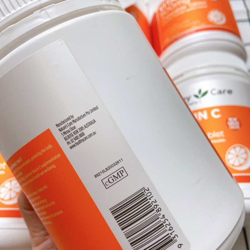 (Mẫu mới) Healthy Care Vitamin C 500mg 500 viên Úc - đủ bill Chemist | BigBuy360 - bigbuy360.vn
