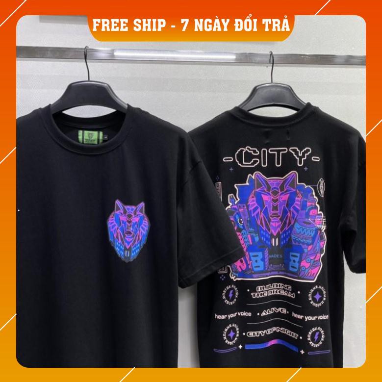 Áo thun tay lỡ form rộng Nam nữ HADES CITY full tag cotton | BigBuy360 - bigbuy360.vn