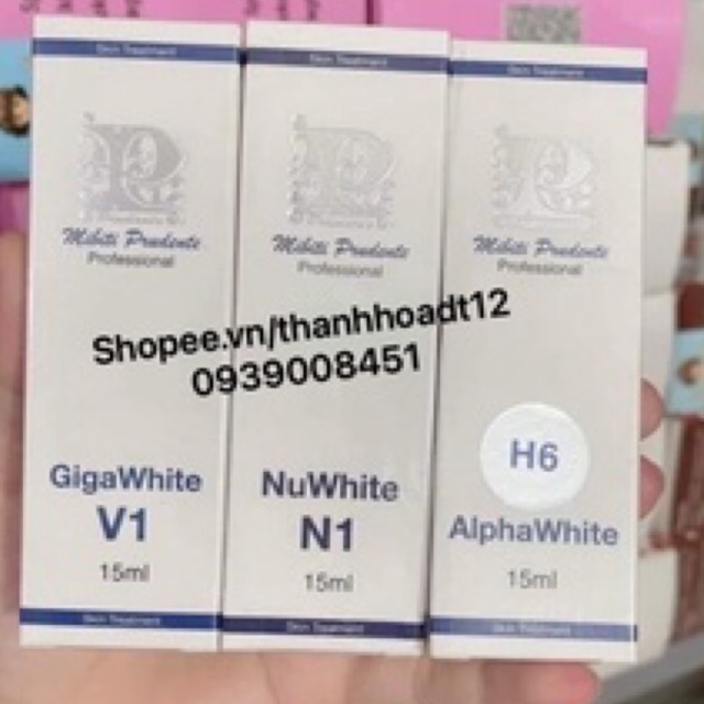 Kem làm hồng nhũ hoa, vùng kín, nách Nuwhite H6, N1, V1 loại 15 ml