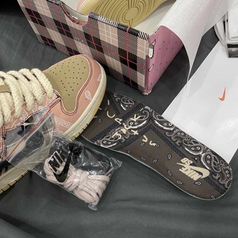 GIÀY SB. DUNK TRAVIS COT NÂU CAM SC [ FULL BOX + FREE SHIP ]