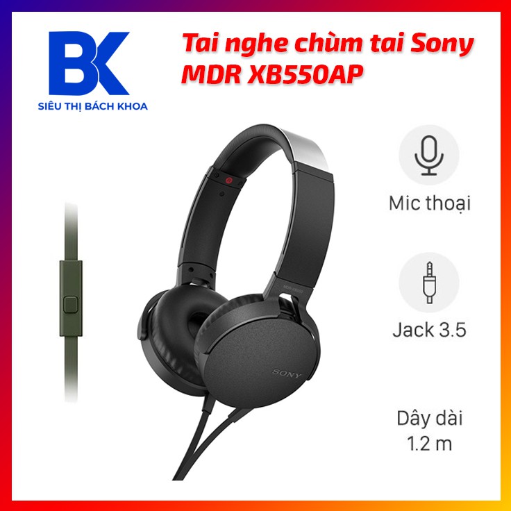 Tai nghe chùm tai Sony MDR XB550AP
