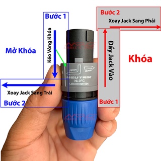 Đầu cắm loa Neutrik 2 chân (2 pin) gía 1 chiếc. giắc kết nối tín hiệu loa sân khấu speakon.