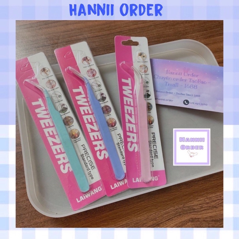 Nhíp gắp sticker đầu cong màu macaron siêu xinh