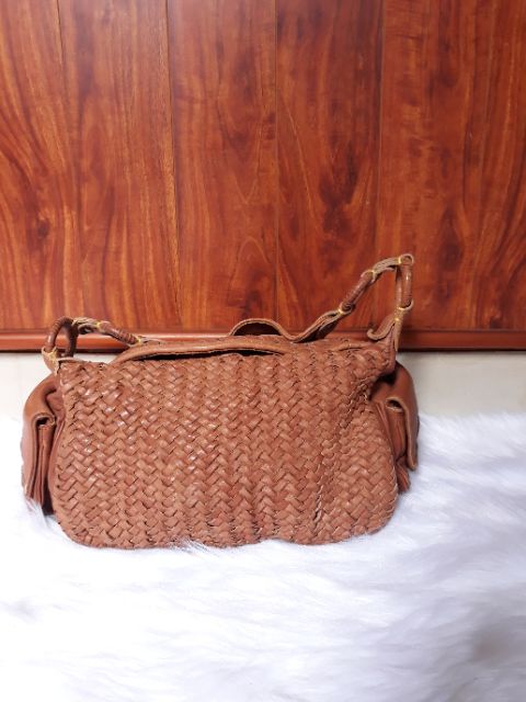 Túi da thật đan siêu dày