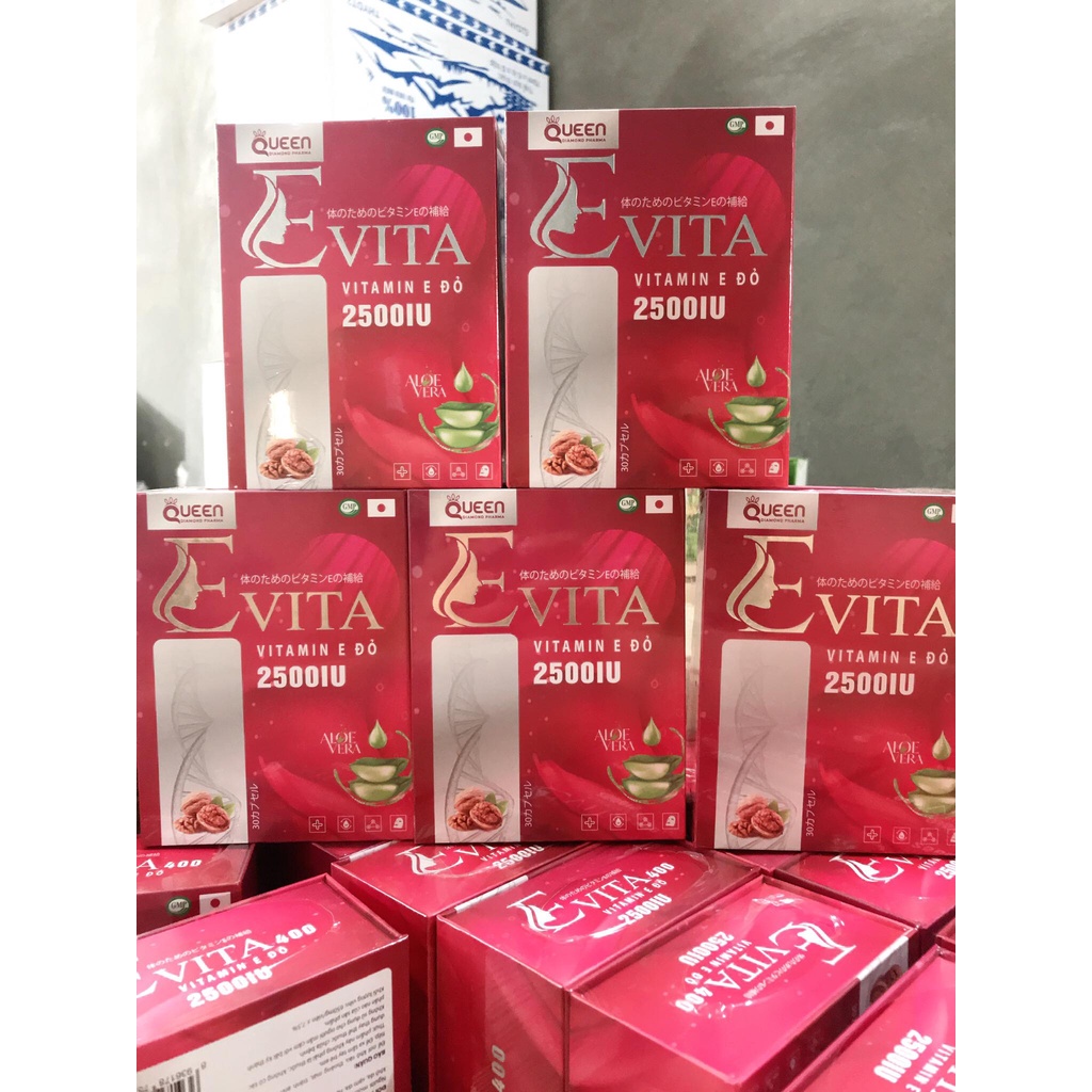 Viên Uống Sáng Đẹp Da Evita Vitamin E Đỏ 2500IU