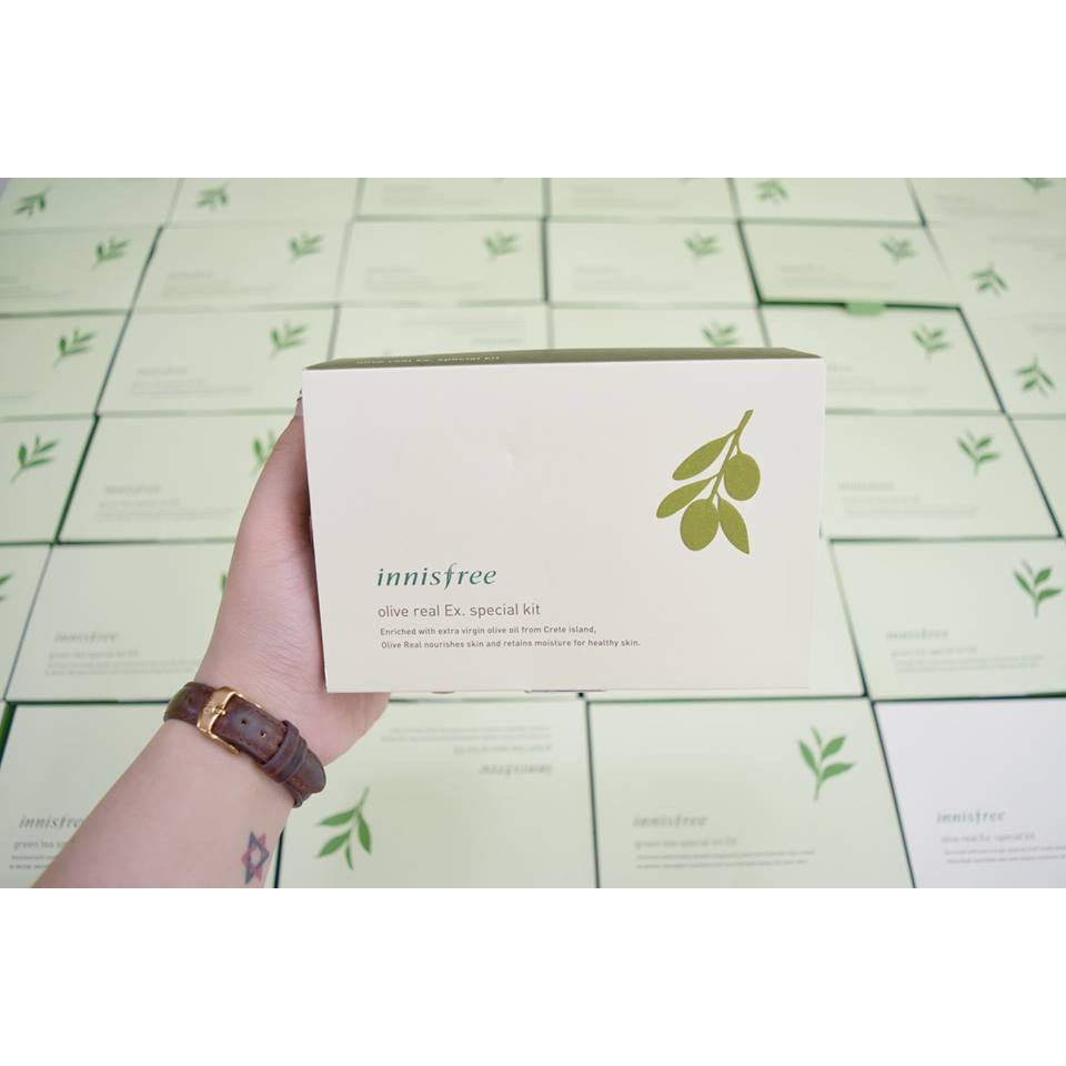 Bộ Dưỡng Da Dùng Thử Olive Innisfree Olive Real Ex. Special Kit