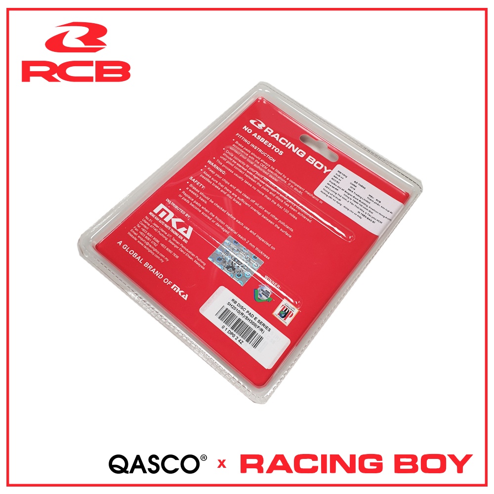 Má phanh (bố thắng) sau SH 125 - SH 150 - SH 300 (2012-2021) (RCB - Racing Boy)