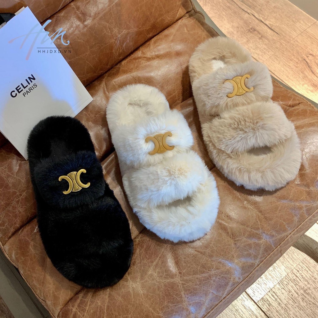 Dép Bông Cotton Đế Dày Thời Trang Thu Đông 2022 Mới Cho Nữ