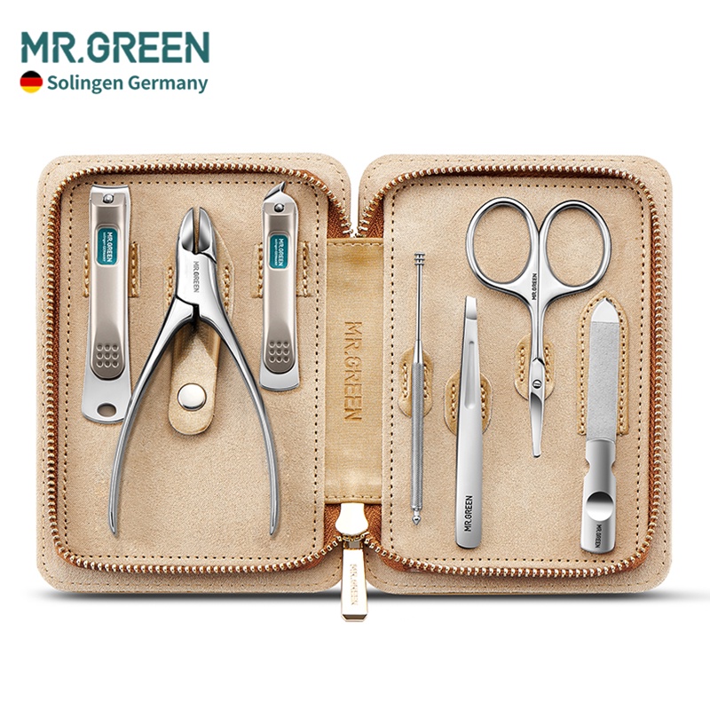 Bộ 7 sản phẩm chăm sóc móng tay MR.GREEN bằng thép không gỉ