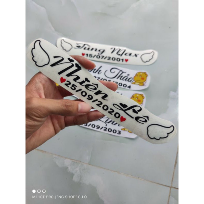 Tem chữ ký kèm icon