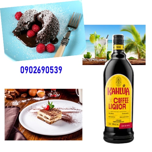 Hương rum Kahlua mùi cà phê làm bánh Tiramisu 700ml