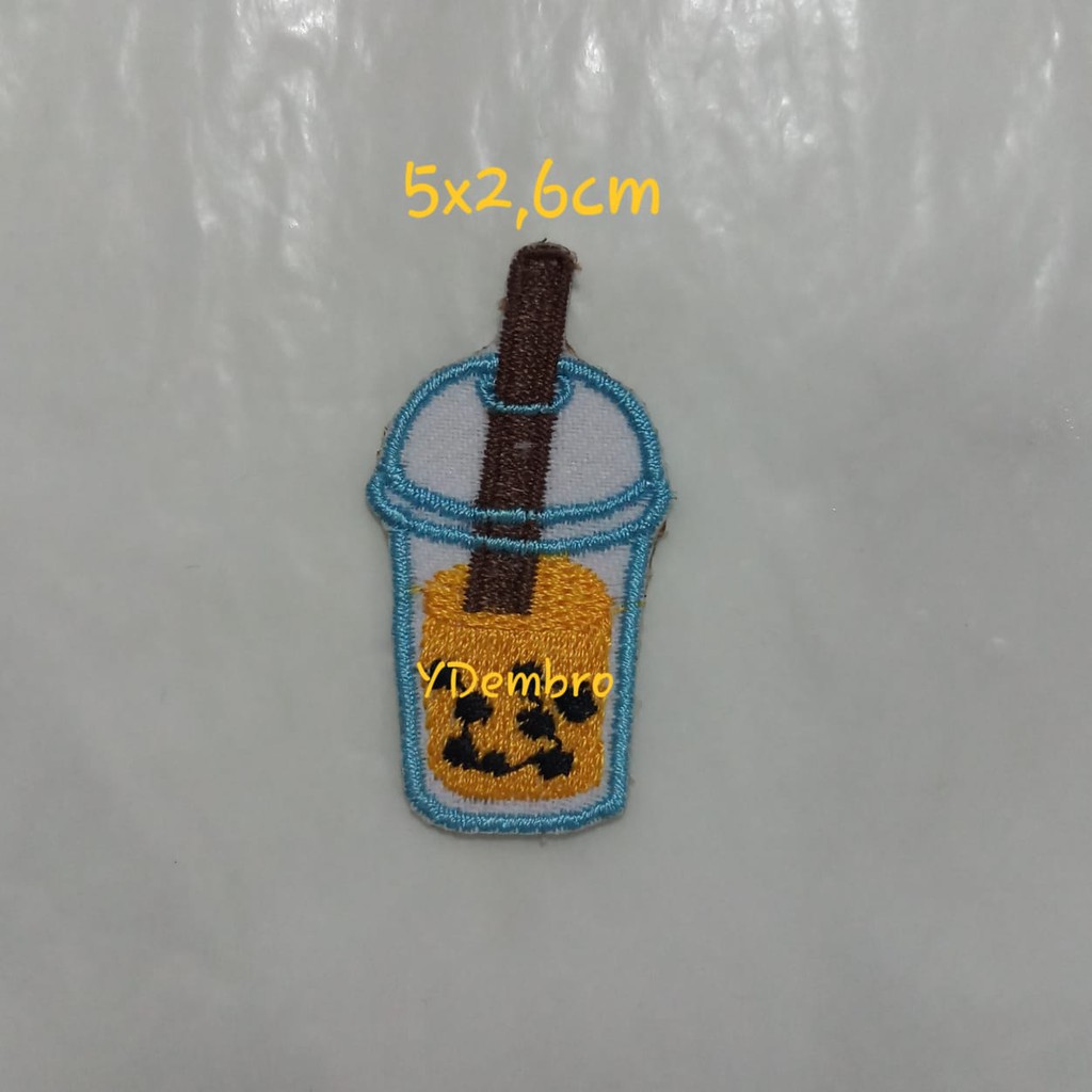 Sticker ủi thêu hình cốc Nutella