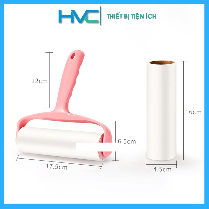 Cây lăn bụi đa năng quần áo kèm 2 lõi thay , lông động vật, chăn nệm , ghế salon HVC