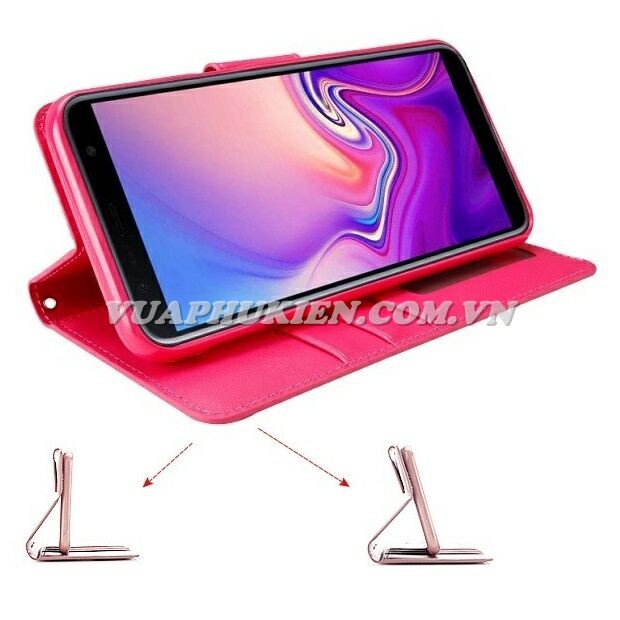 Bao da HanMan cho Oppo Realme 3 Pro, Realme 3, Realme 2 Pro, Realme X Lite dạng ví có ngăn đựng thẻ và tiền, quai gập