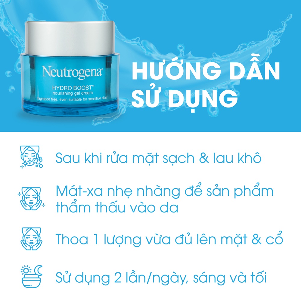 Kem Dưỡng Ẩm Neutrogena Cấp Nước Cho Da Khô Hydro Boost Nourishing Gel Cream 50g