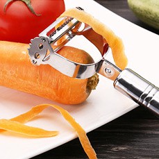 Dụng cụ nạo vỏ hoa quả 2 lưỡi ( nạo vỏ và nạo sợi ) làm từ inox siêu bền