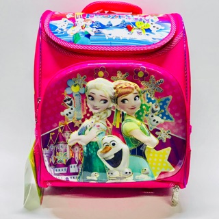 Balô học sinh siêu nhẹ chống gù lưng cho bé gái cấp 1 hình Công chúa Elsa nổi VSTYLE