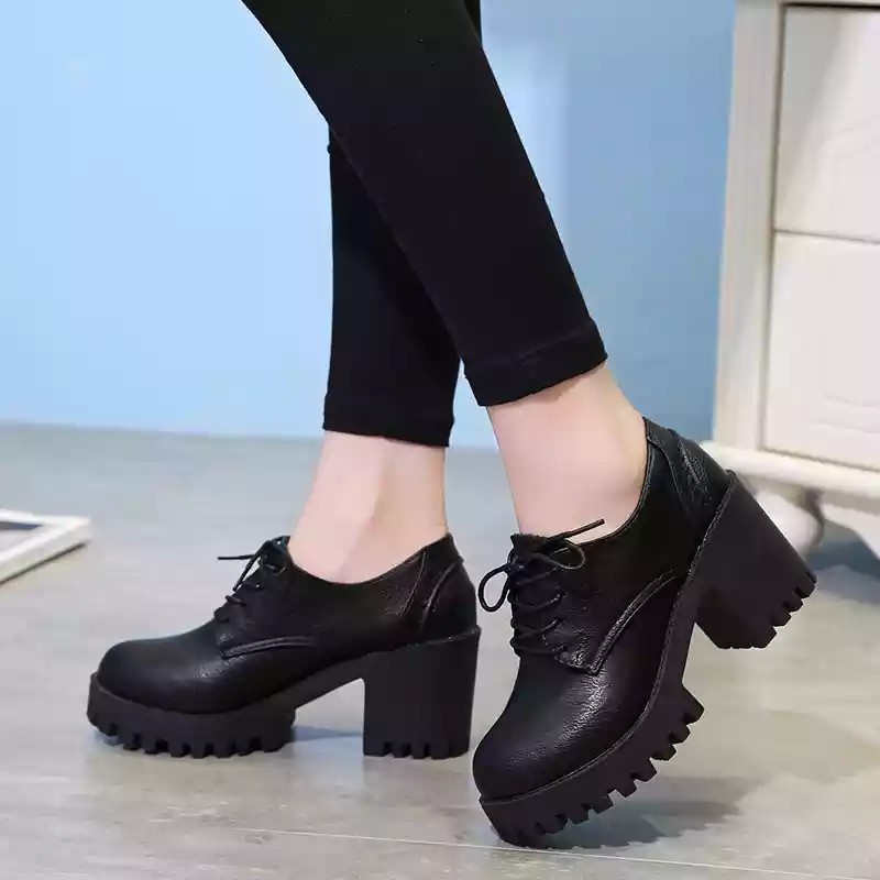 Giày gót vuông 7cm 5950 ảnh tự chụp | BigBuy360 - bigbuy360.vn