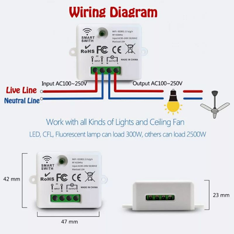 Công tắc Smart Life, Tuya, thông minh khiển qua 4G, Wifi, RF, mất mạng vẫn điều khiển được
