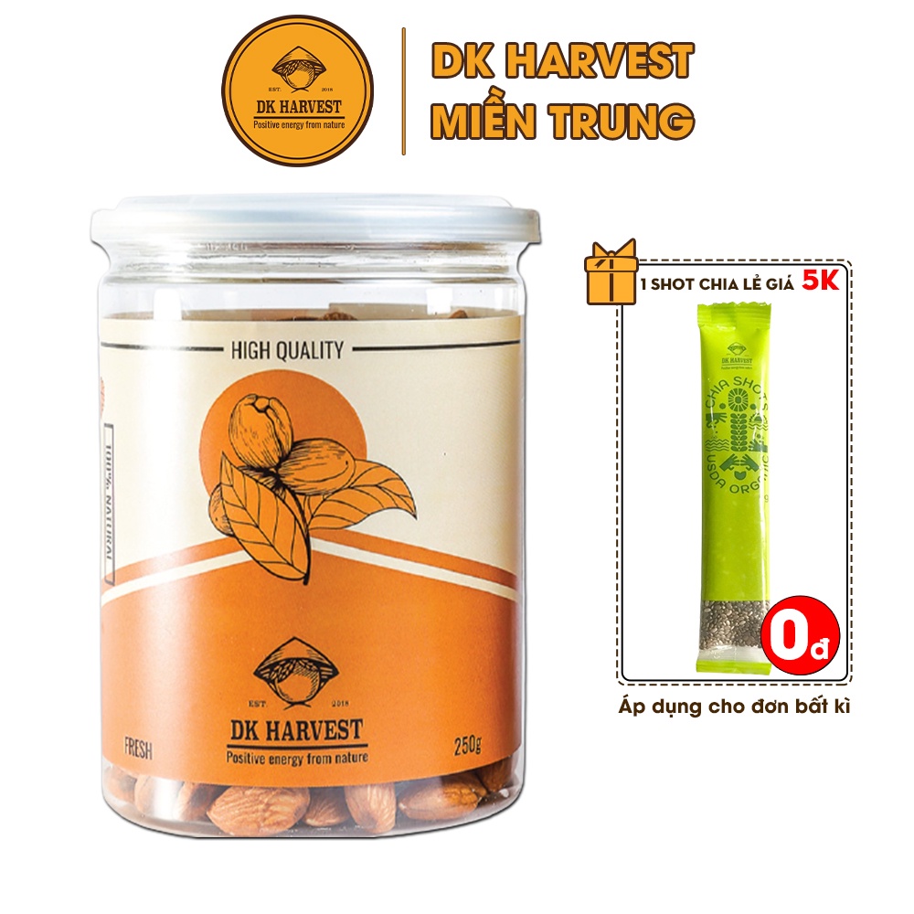 Hạt Hạnh Nhân Rang Mộc DK HARVEST Nhập Khẩu - Hạt Dinh Dưỡng Cho Sức Khỏe