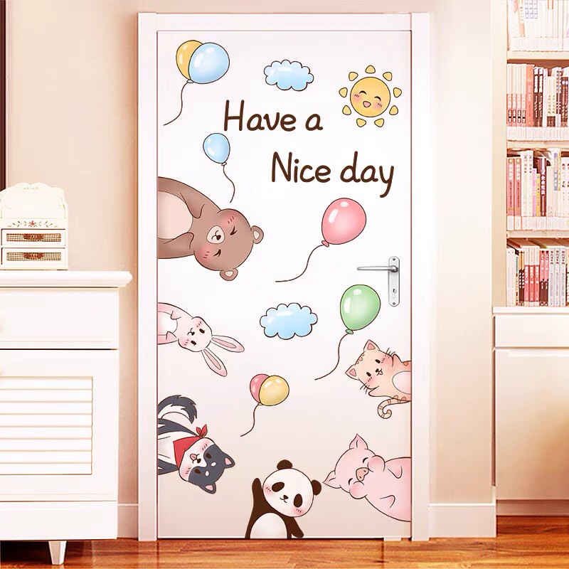 Decal dán tường 6 thú