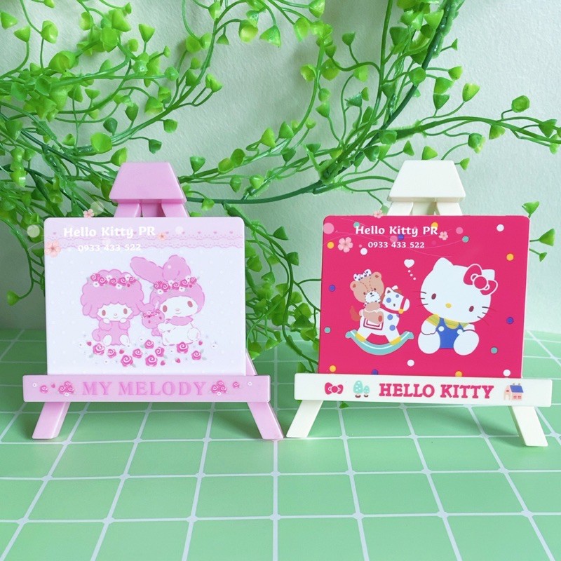 GƯƠNG MINI + GIÁ ĐỠ ĐIỆN THOẠI (2in1) HELLO KITTY