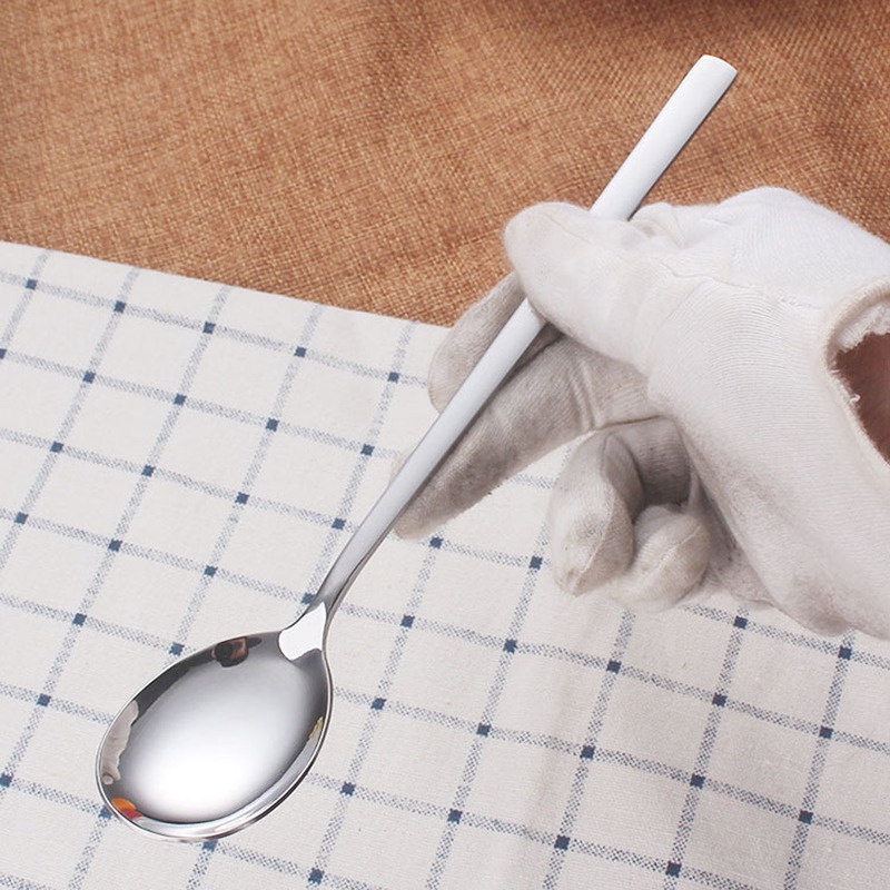 1 Muỗng Cà Phê/Nĩa Cán Dài Bằng Thép Không Gỉ