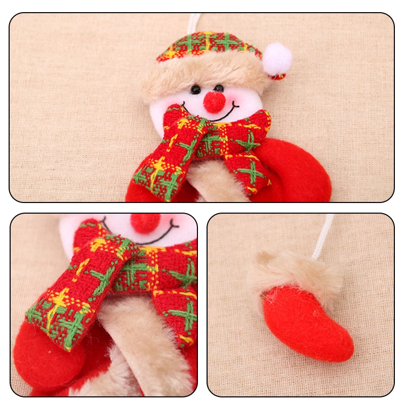 Búp bê trang trí giáng sinh năm mới hình ông già noel/người tuyết/tuần lộc