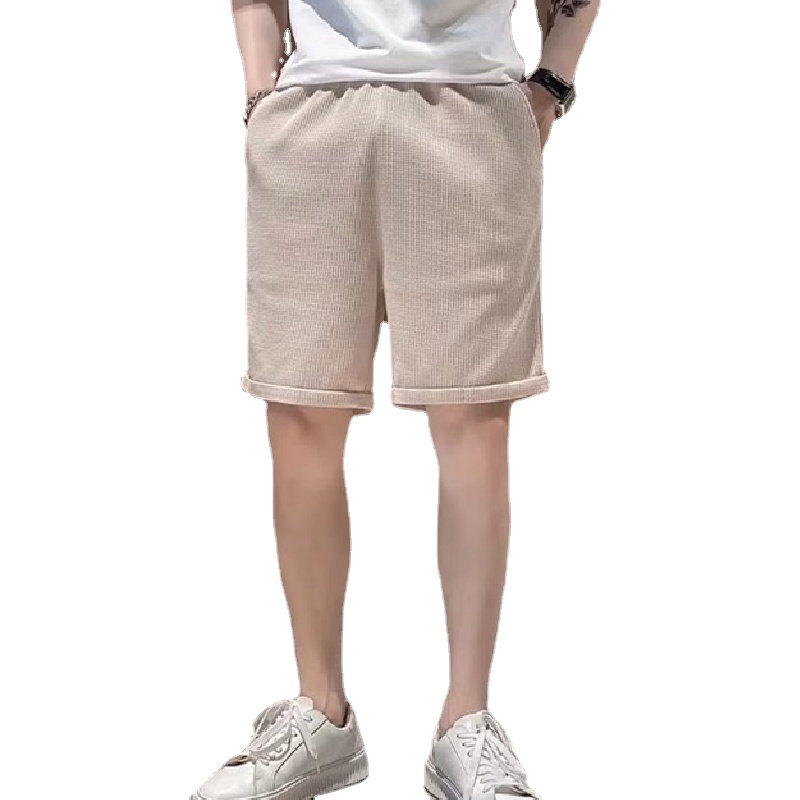 Quần Short Thể Thao Lưng Thun Ống Rộng Phong Cách Hip Hop Nhật Bản Cho Nam