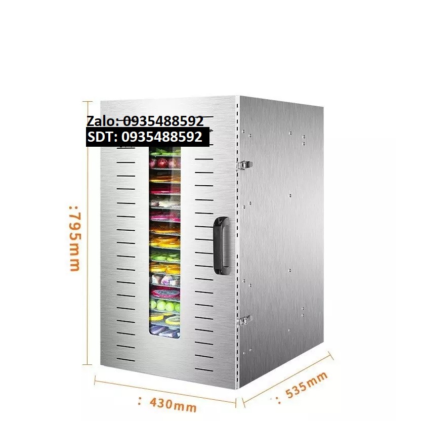 Máy sấy thực phẩm 20 khay inox 100% YX20