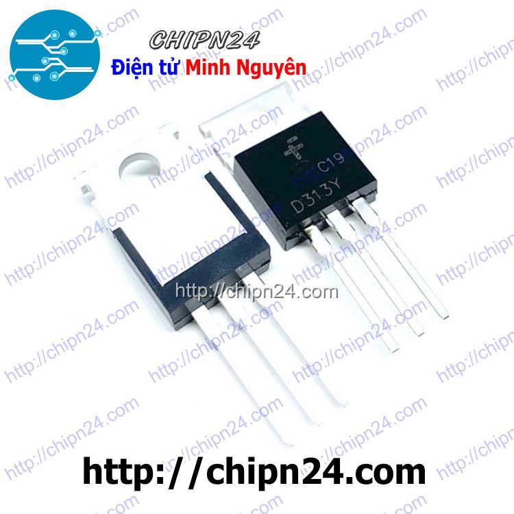 [2 CON] Transistor D313 TO-220 NPN 3A 60V 30W (Transistor Power) (2SD313-Y D313-Y 313)