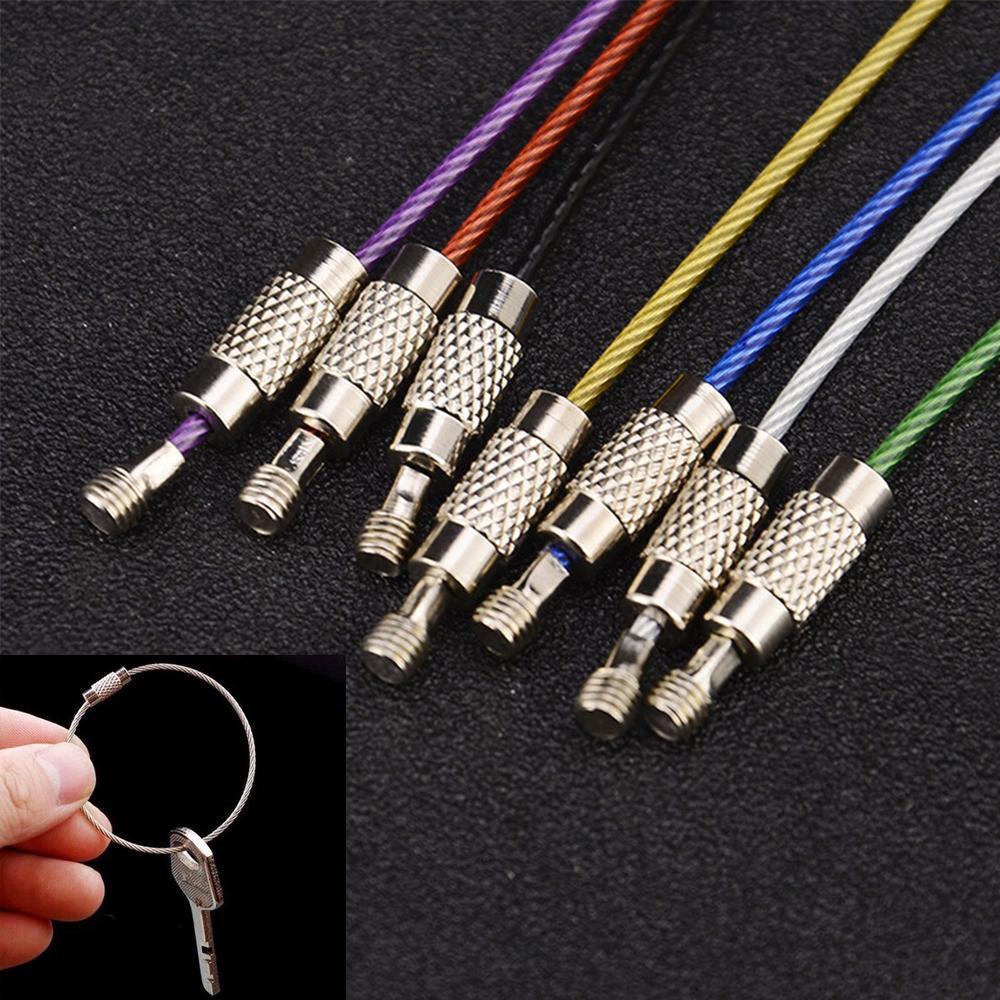 Set 5 / 10 Dây Móc Chìa Khóa Nhiều Màu Sắc Dùng Ngoài Trời Tiện Dụng Giá Đỡ