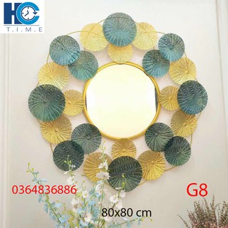 Gương treo tường trang trí nghệ thuật decor G8 kích thước 80x80 cm
