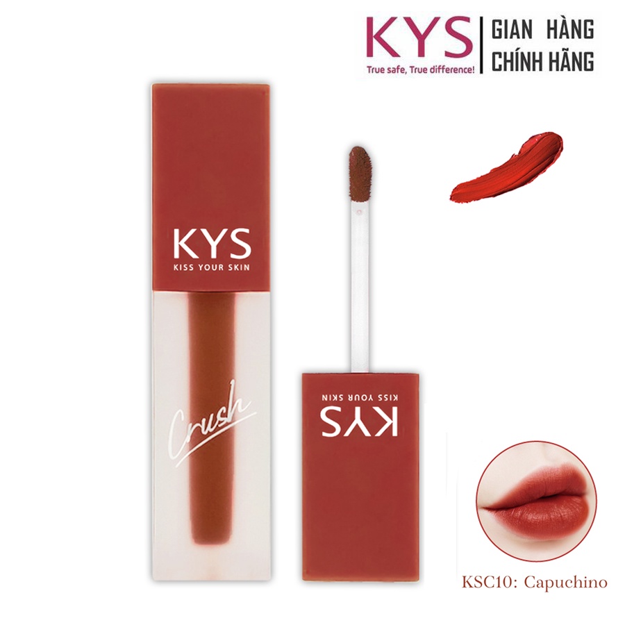 Son KYS chocolate Crush mềm môi lâu trôi dưỡng ẩm khôi lượng 4gr