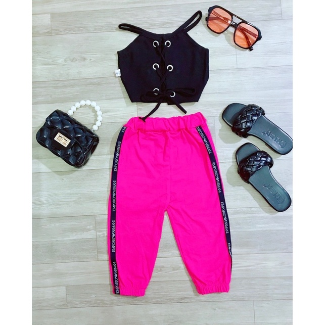 Sét quần thể thao áo dây Đan chéo