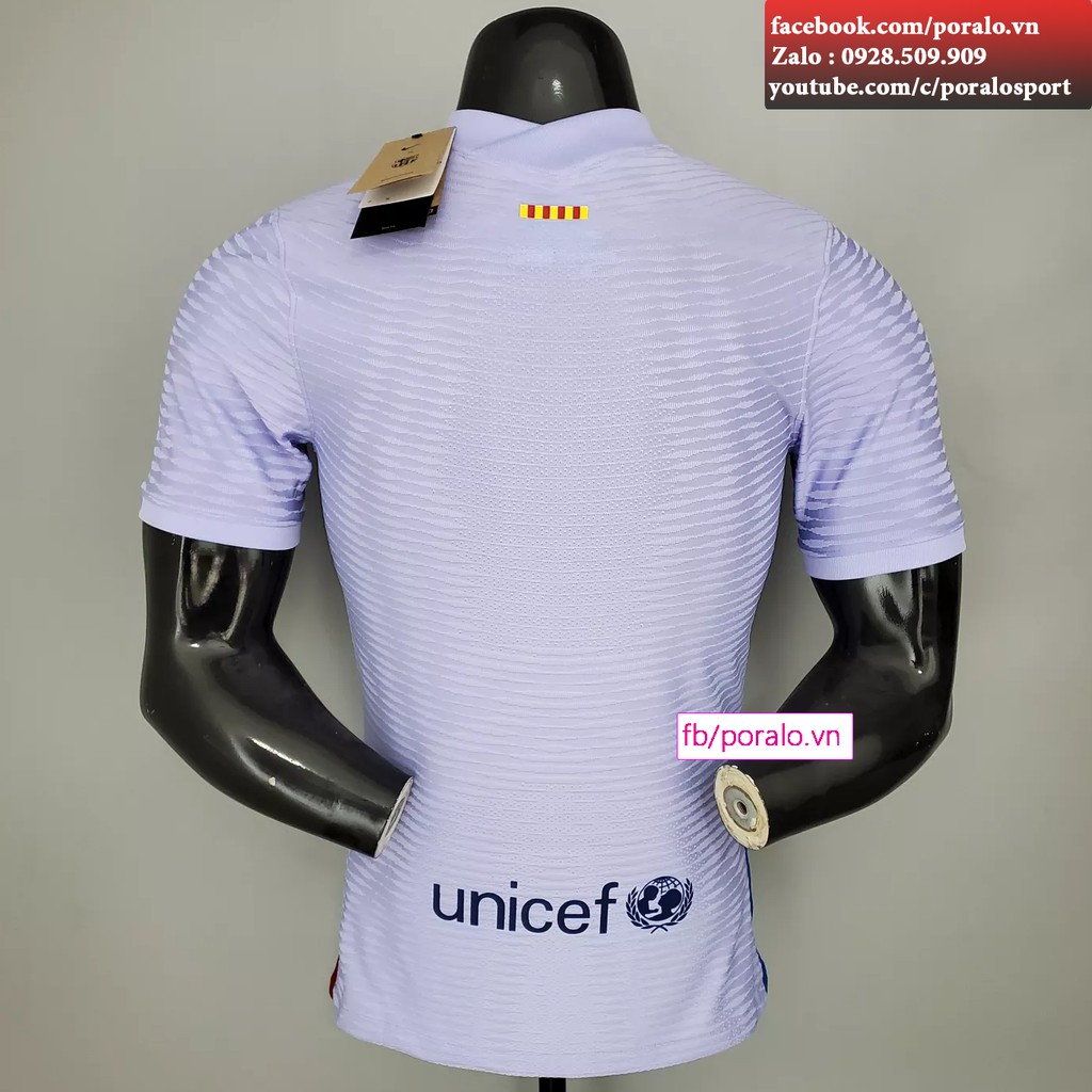 BỘ ÁO ĐẤU CLB BARCELONA SÂN KHÁCH 2021/22 BẢN PLAYER CAO CẤP