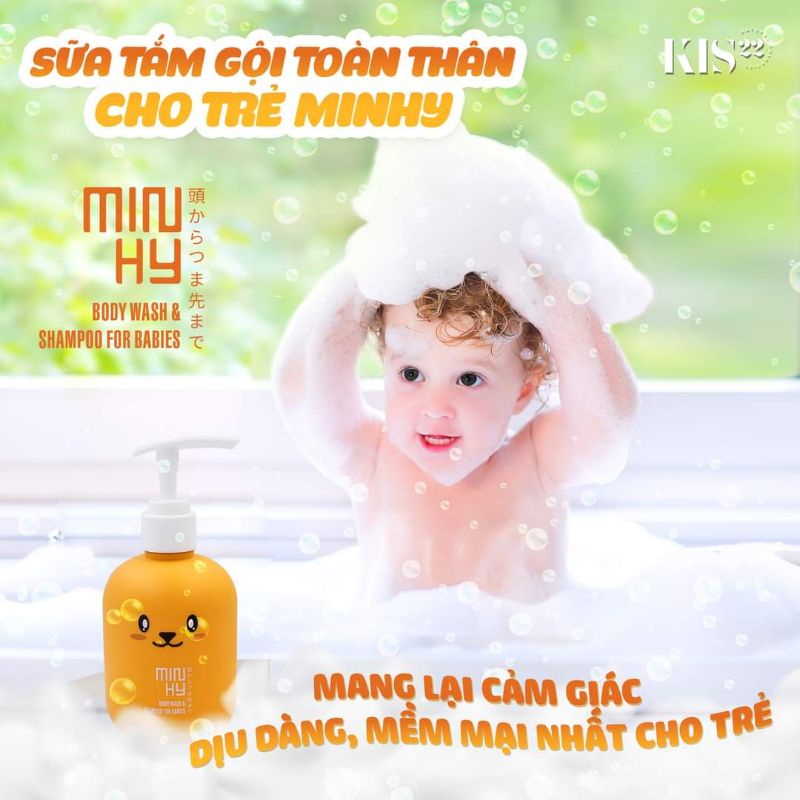 Sữa tắm gội toàn thân cho bé  Minihy 250ml