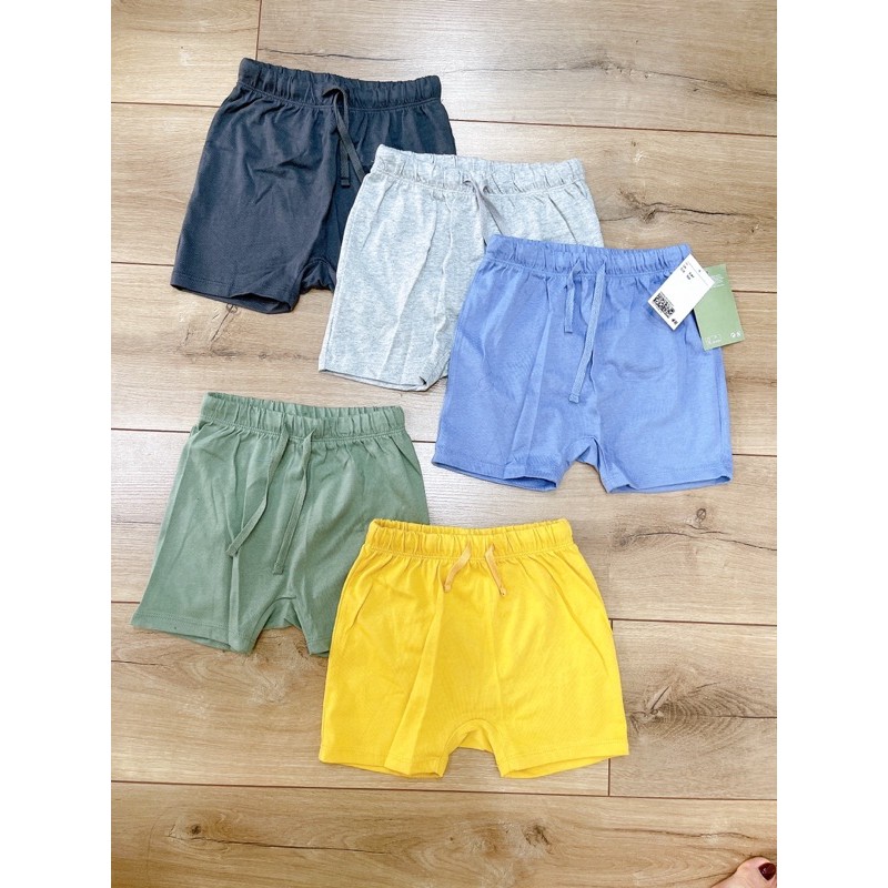 Quần short cotton H&amp;m chuẩn auth uk sz3-4y cho bé trai