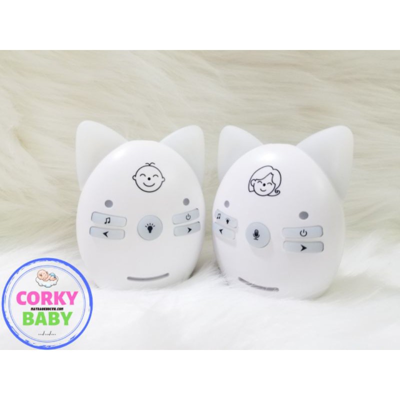 [hàng có sẵn]Máy báo khóc Corky Baby mbk00 - không cần cắm điện, loa to, tiếng rõ, giao tiếp 2 chiều giữa mẹ và bé yêu