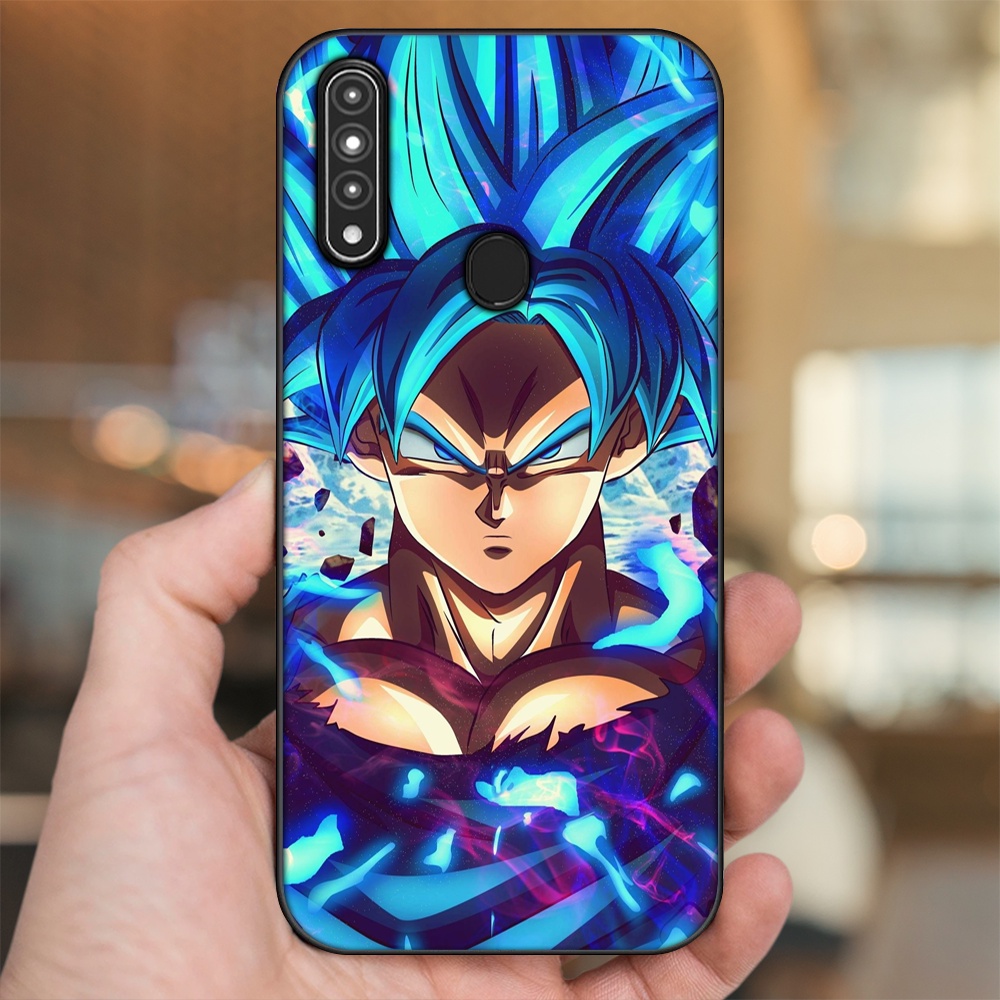 Ốp lưng Oppo A31, A8 viền đen in hình Goku Dragon Ball