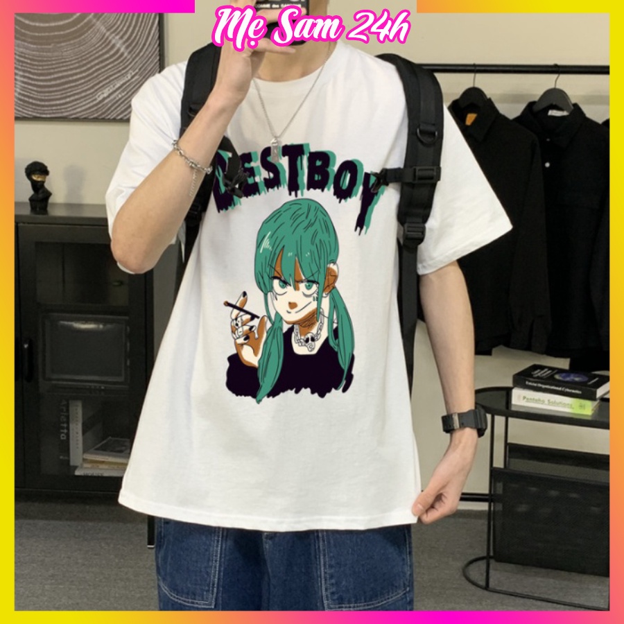 Áo thun form rộng tay lỡ Mẹ Sam 24h, áo phông unisex in chữ Destboy